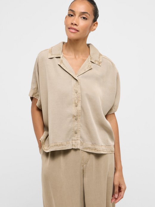 Damen Halbarm-Bluse