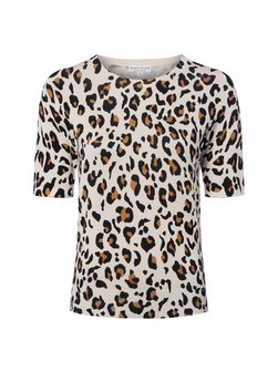 Artikelbild Damen Halbarm-Pullover von Marie Lund in sand schwarz gemustert