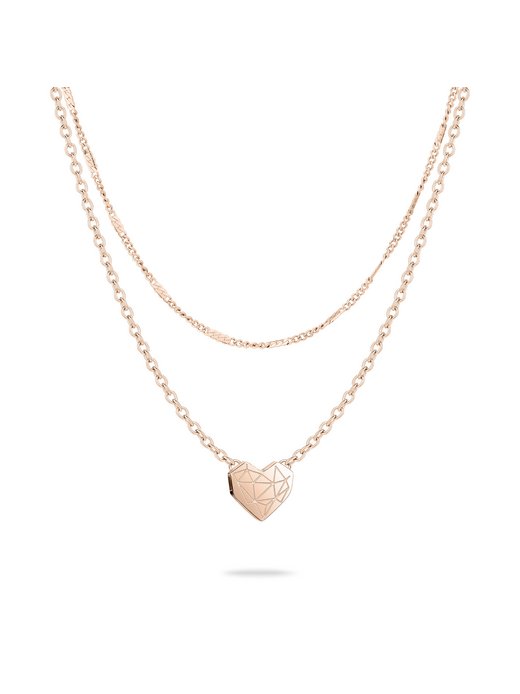 Damen Halskette  -  Broken Heart Layering