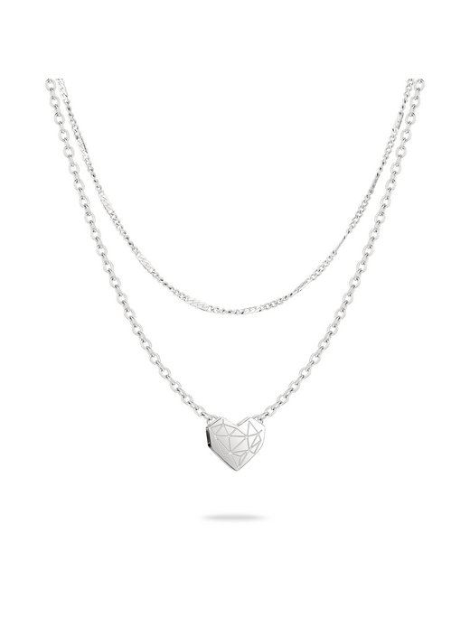 Damen Halskette  -  Broken Heart Layering