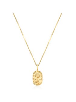 Artikelbild Damen Halskette - Geburtsblume Oktober Ringelblume von Glanzstücke München in gold uni