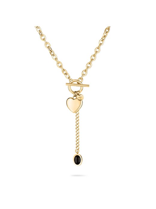 Damen Halskette  -  Heart x Cabochon