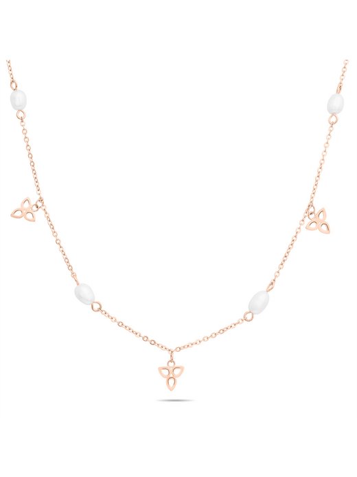 Damen Halskette  -  Pearl Flower