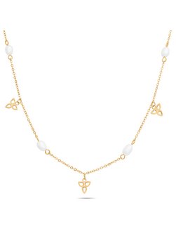 Damen Halskette  -  Pearl Flower