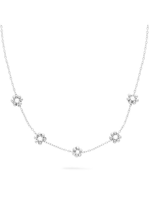 Damen Halskette  -  Perlenblume