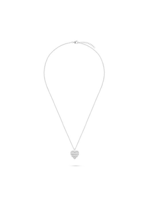 Damen Halskette  -  Striped Heart