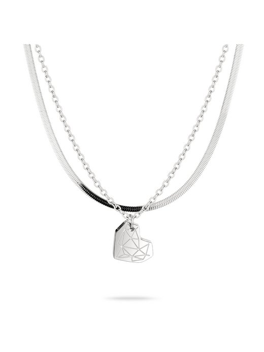 Damen Halsketten-Set  -  Broken Heart Layering