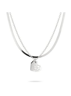 Damen Halsketten-Set  -  Broken Heart Layering