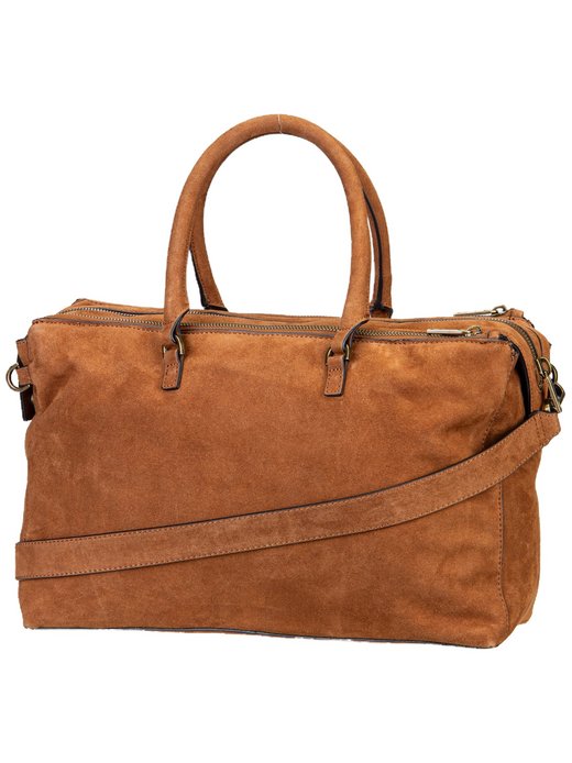 Damen Handtasche - Delia Satchel M Suede