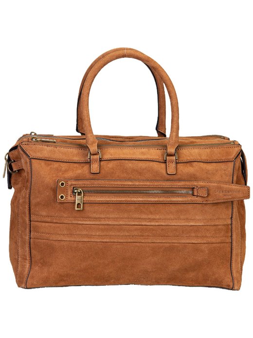 Damen Handtasche - Delia Satchel M Suede