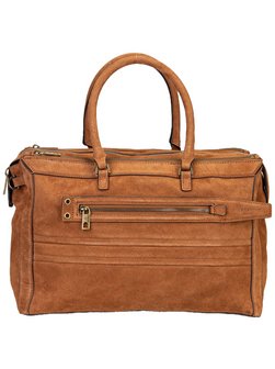 Damen Handtasche - Delia Satchel M Suede
