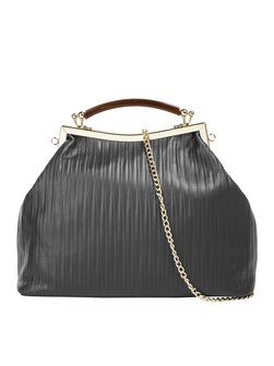 Artikelbild Damen Handtasche von Cluty in grau gestreift