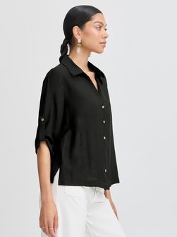 Artikelbild Damen Hemdbluse - BYJOANNIE von B.Young in schwarz uni