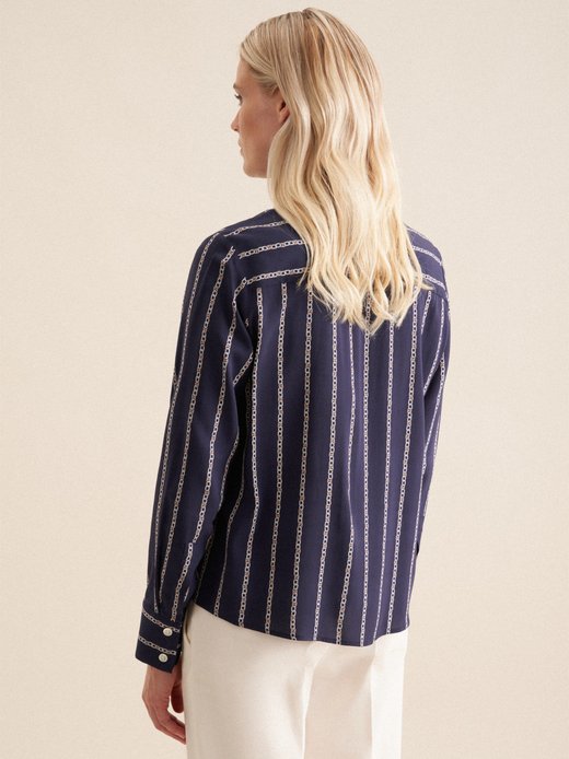 Damen Hemdbluse - Kettenprint