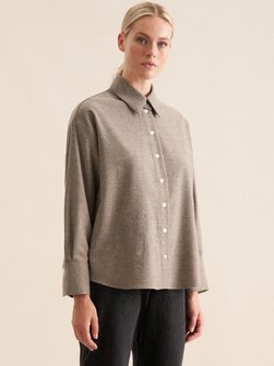 Damen Hemdbluse - Uni Melange