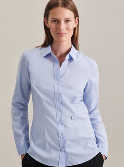 Artikelbild Damen Hemdbluse - Uni von Seidensticker in blau uni