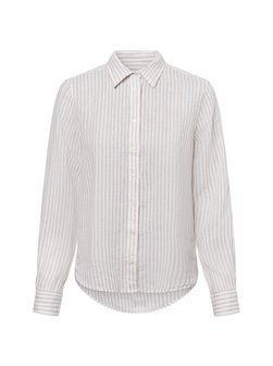 Artikelbild Damen Hemdbluse aus Leinen von Gant in beige weiß gestreift
