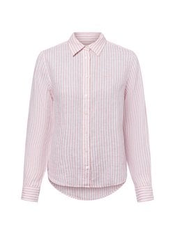 Artikelbild Damen Hemdbluse aus Leinen von Gant in rosa weiß gestreift