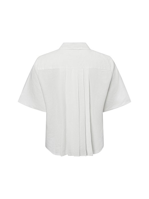 Damen Hemdbluse mit Leinen-Anteil