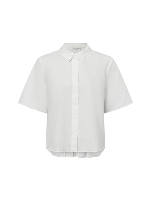 Damen Hemdbluse mit Leinen-Anteil