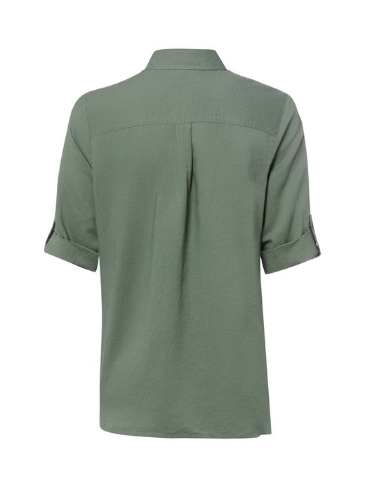 Damen Hemdbluse mit Leinen-Anteil