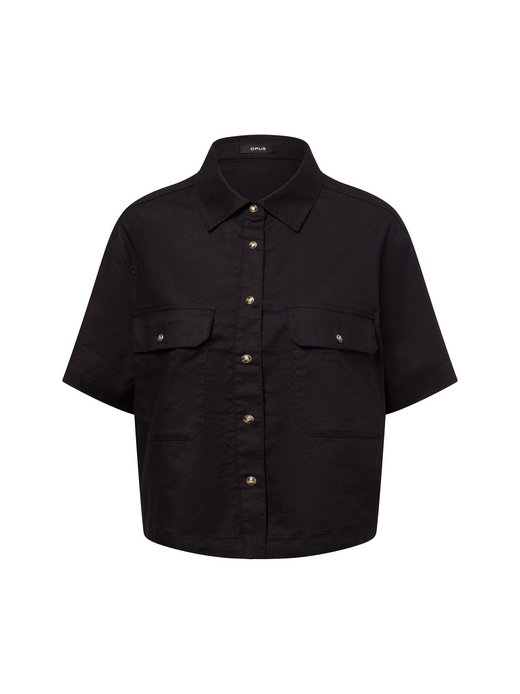 Damen Hemdbluse mit Leinenanteil - Fringo