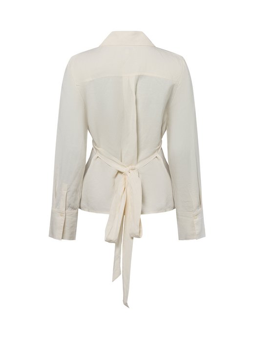 Damen Hemdbluse mit Leinenanteil