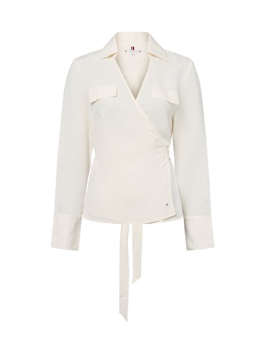 Damen Hemdbluse mit Leinenanteil