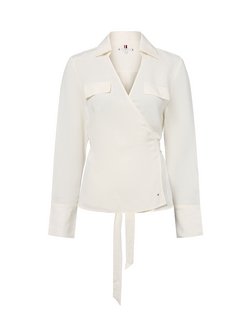 Damen Hemdbluse mit Leinenanteil