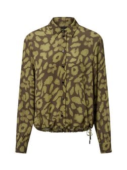Artikelbild Damen Hemdbluse von Marc Cain Sports in oliv erbse gemustert