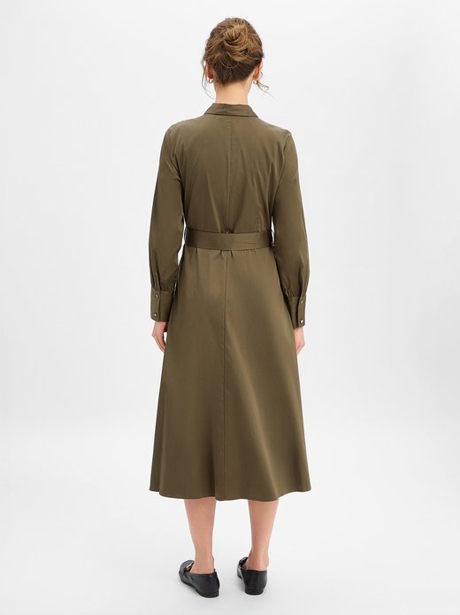 Damen Hemdblusenkleid