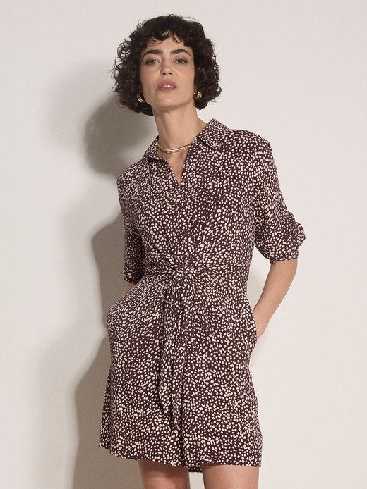 Damen Hemdblusenkleid