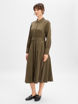 Damen Hemdblusenkleid