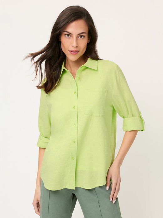 Damen Hemdbuse aus Leinen