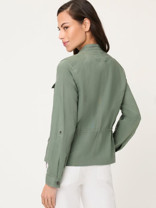 Damen Hemdjacke mit Leinen