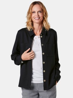 Artikelbild Damen Hemdjacke von Goldner in schwarz uni