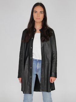 Damen Hemdkleid aus Leder