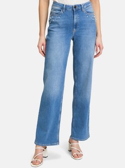 Artikelbild Damen High Waisted-Jeans von Betty & Co in light stone denim uni