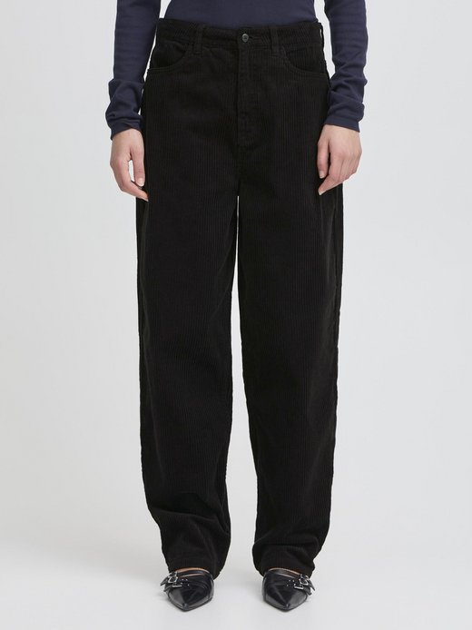 Damen Hose IHFOCARO Hohe Taille