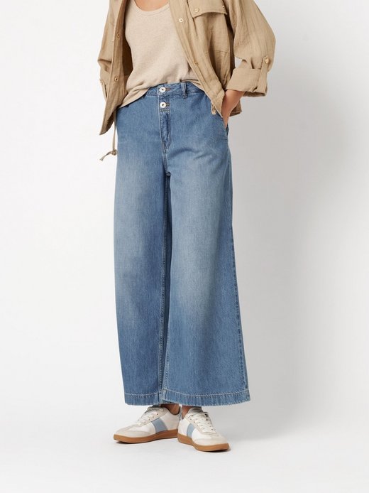 Damen Hose - Mara Wide Leg Cropped