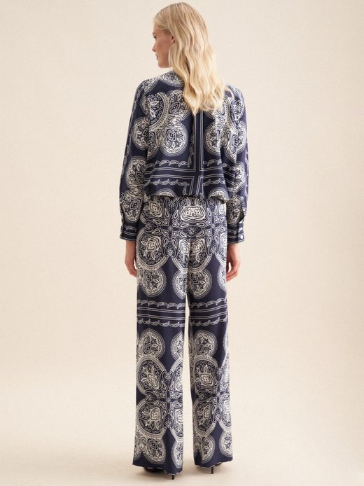 Damen Hose - Tuchprint