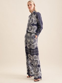 Damen Hose - Tuchprint