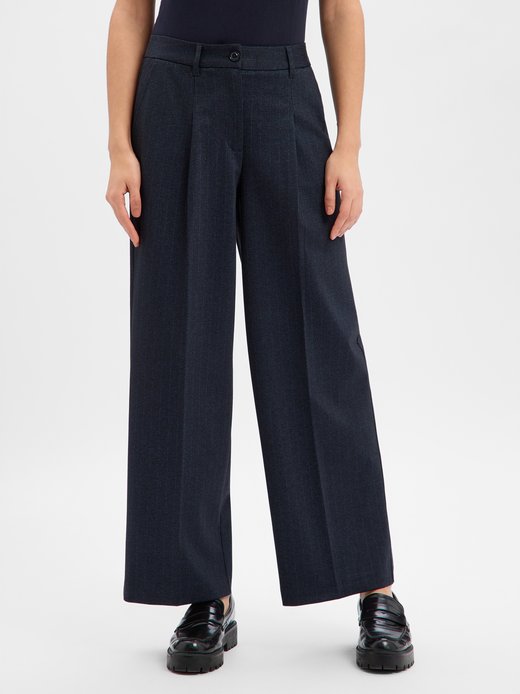 Damen Hose - Wide Leg High Rise