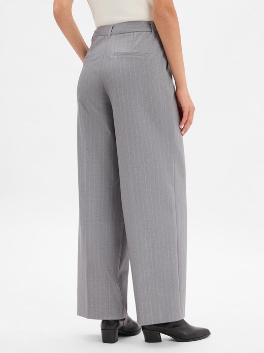 Damen Hose - Wide Leg High Rise