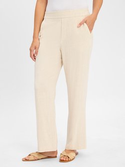 Artikelbild Damen Hose mit Leinen-Anteil - Emmett-M von mbyM in beige meliert