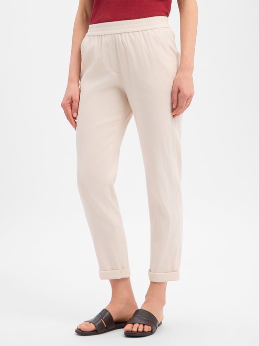 Damen Hose mit Leinen-Anteil