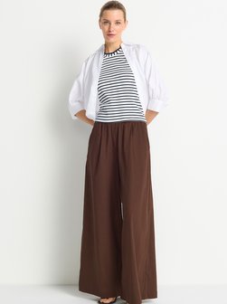 Damen Hose mit Leinen-Anteil