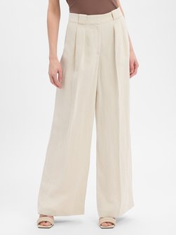 Damen Hose mit Leinen-Anteil
