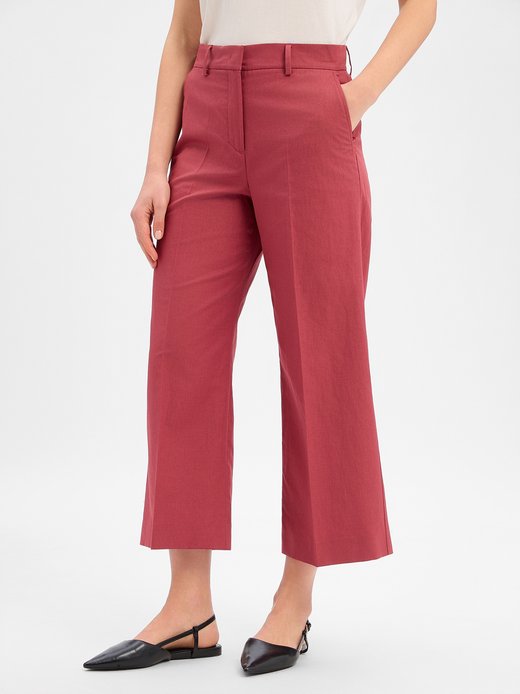 Damen Hose mit Leinen