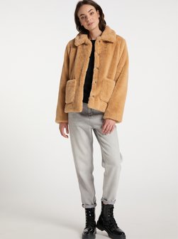 Damen Jacke aus Kunstfell
